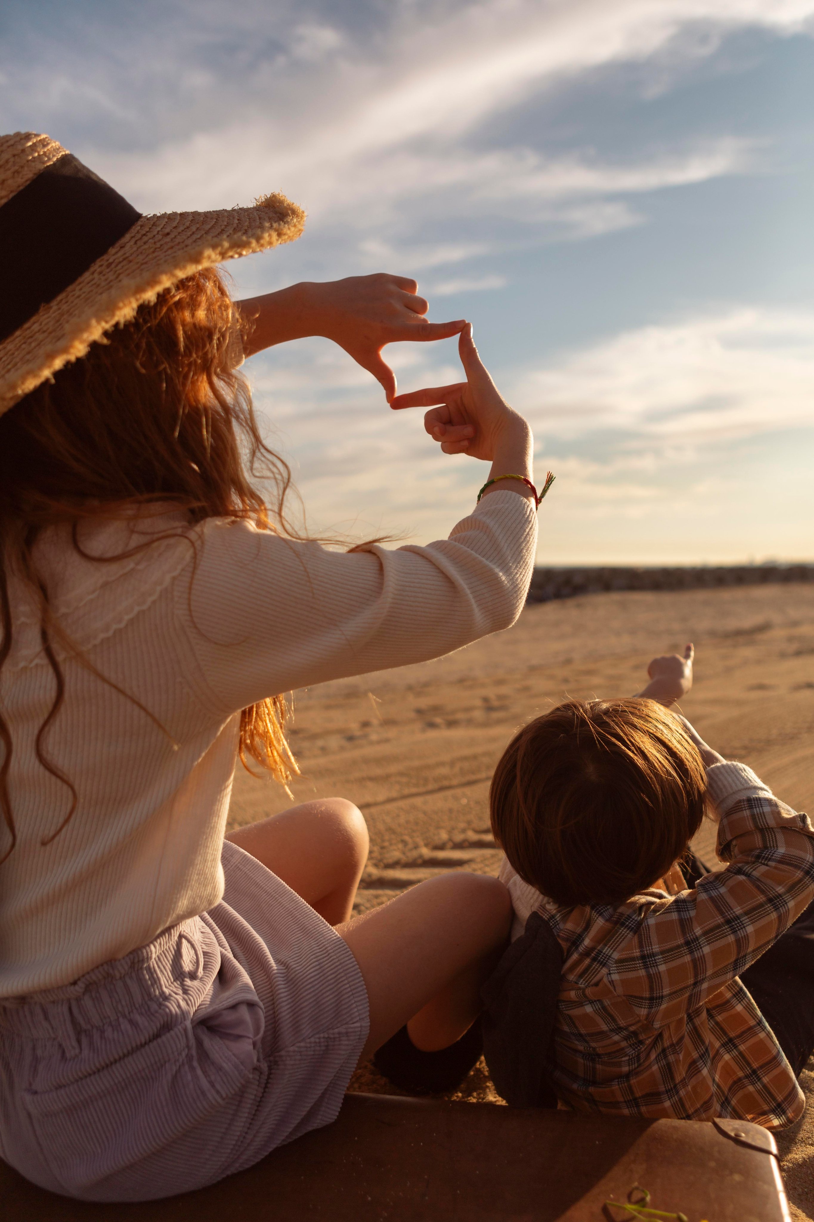 Family enjoying freedom
