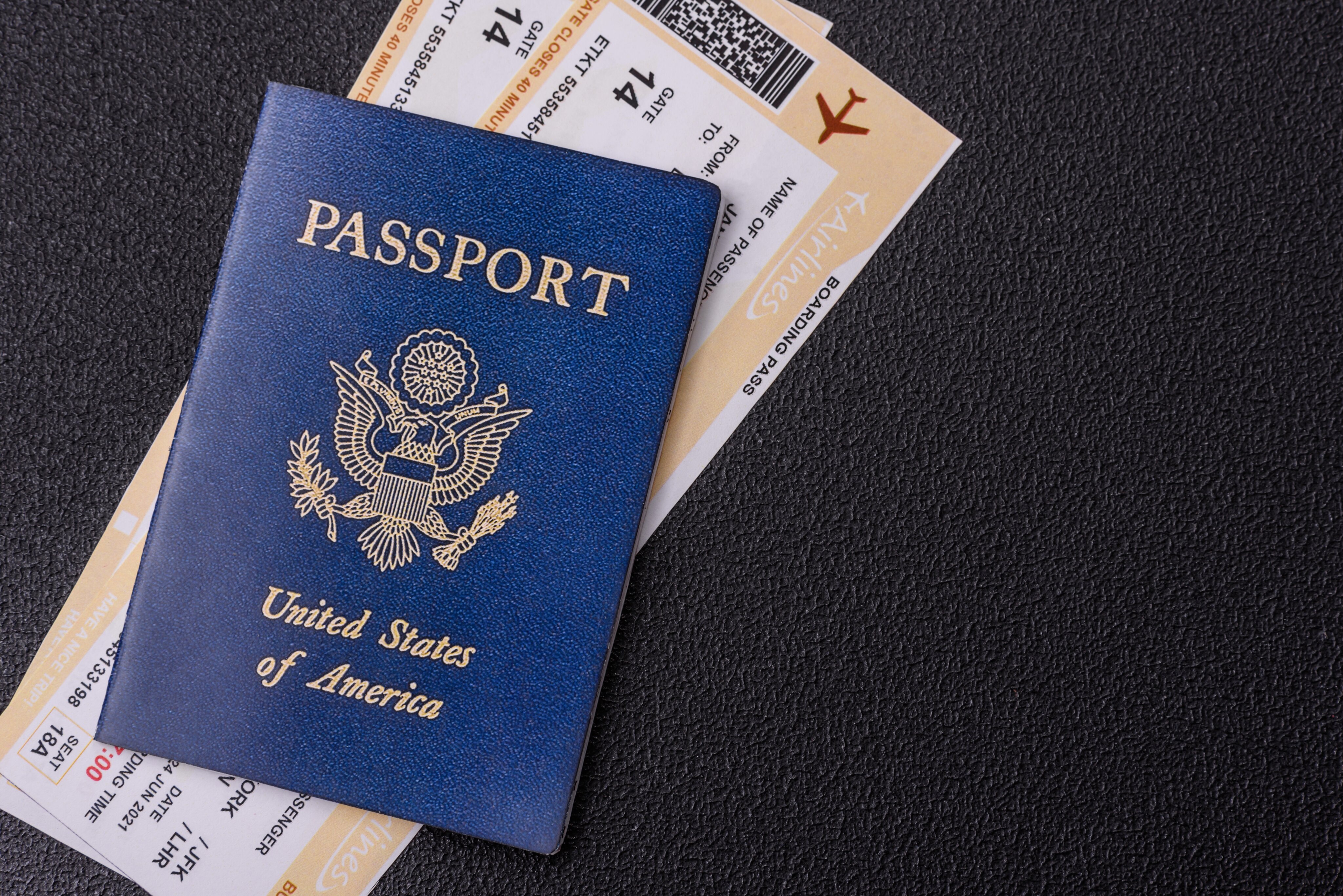 International passport and documents